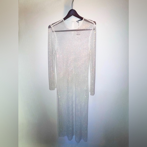 RHINESTONE MESH DRESS - Picture 7 of 10